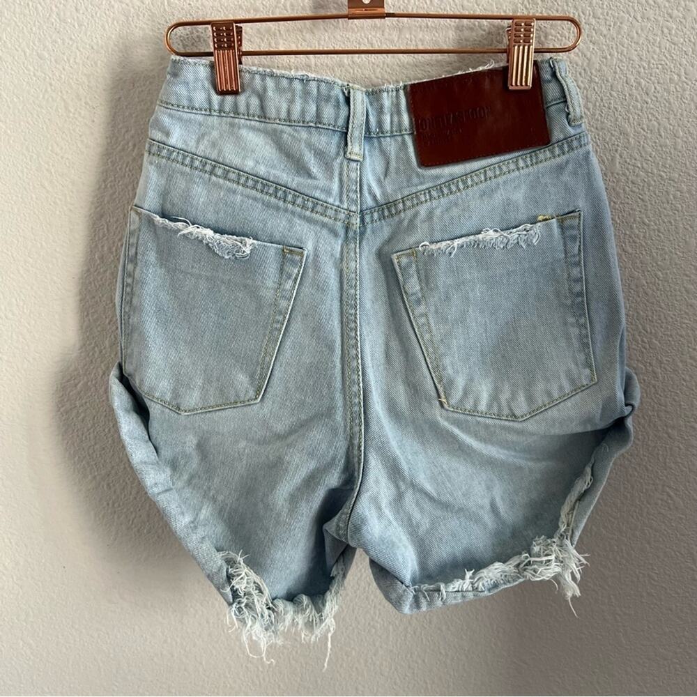 One Teaspoon Shorts High Waisted Bandits Shorts 23 - Picture 4 of 5